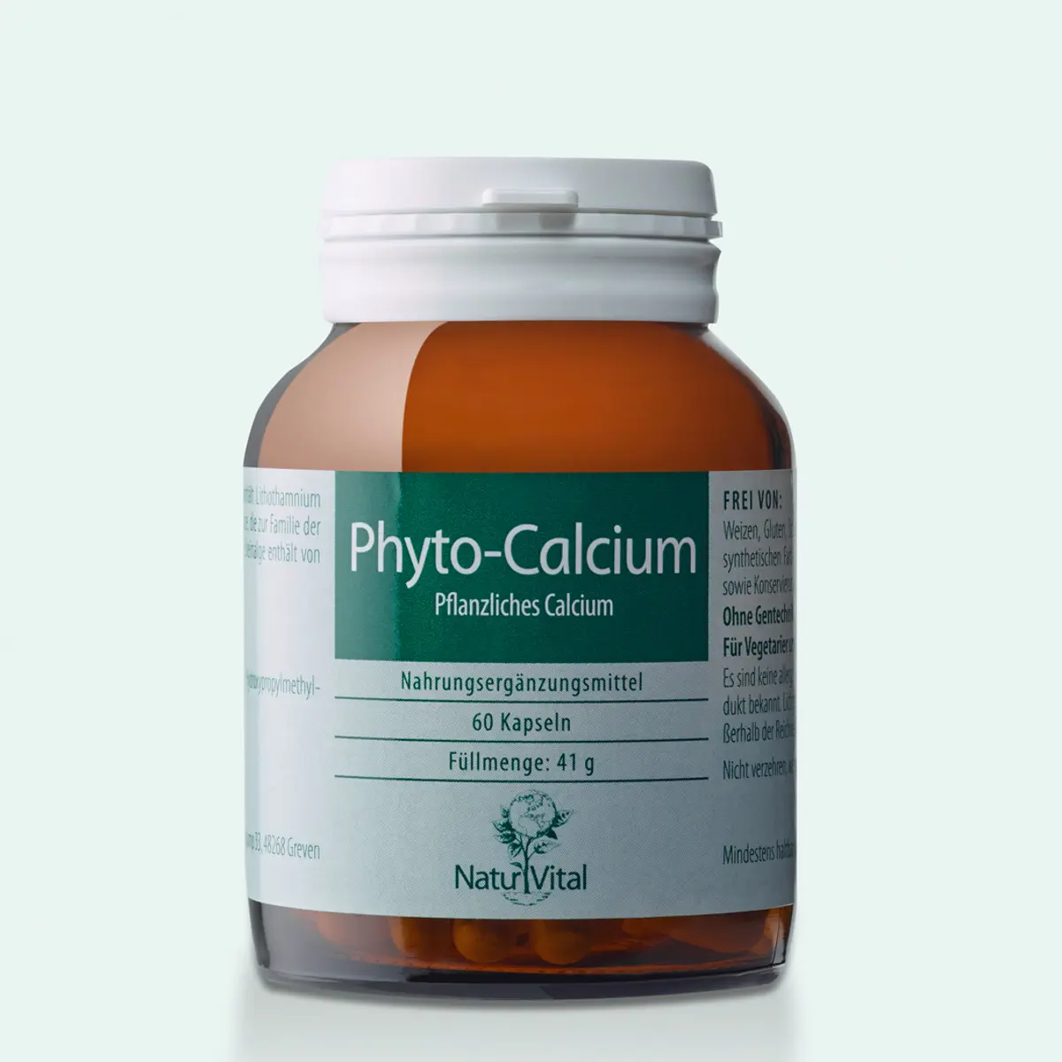 Phyto-Calcium von NaturVital – 60 Kapseln rein pflanzliches Calcium
